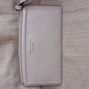 NEWKate Spade Taupe/blush Pinkish Wristlet Clutch With Multiple Organizer Slots